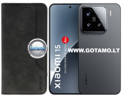 M-Wonder dėklas Xiaomi 15 telefonui juodos spalvos