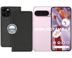 Re-Grid magnetinis dėklas Google Pixel 9, Google Pixel 9 Pro telefonams juodos spalvos