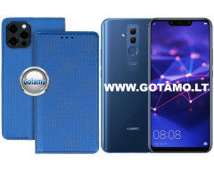 Re-Grid magnetinis dėklas Huawei Mate 20 Lite telefonui mėlynos spalvos