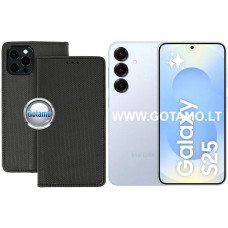 Samsung Galaxy S25 dėklai ir apsauginiai stiklai - Re-Grid magnetinis dėklas Samsung Galaxy S25 telefonui juodos spalvos