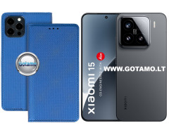 Re-Grid magnetinis dėklas Xiaomi 15 telefonui mėlynos spalvos