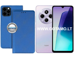 Re-Grid magnetinis dėklas Xiaomi Redmi 14C, Xiaomi Redmi A4, Xiaomi Poco C75 telefonams mėlynos spalvos