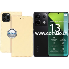Xiaomi Redmi Note 13 Pro 5G, Xiaomi Poco X6 dėklai ir apsauginiai stiklai - Re-Grid magnetinis dėklas Xiaomi Redmi Note 13 Pro 5G, Xiaomi Poco X6 telefonams aukso spalvos