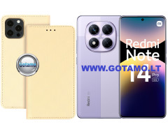Re-Grid magnetinis dėklas Xiaomi Redmi Note 14 Pro 5G, Xiaomi Poco X7 telefonams aukso spalvos