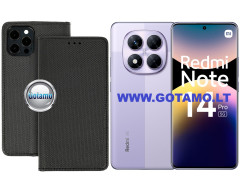 Re-Grid magnetinis dėklas Xiaomi Redmi Note 14 Pro 5G, Xiaomi Poco X7 telefonams juodos spalvos
