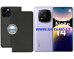Re-Grid magnetinis dėklas Xiaomi Redmi Note 14 Pro Plus 5G telefonui juodos spalvos