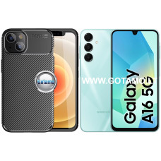 Samsung Galaxy A16, Samsung Galaxy A16 5G dėklai ir apsauginiai stiklai - Siege2 dėklas nugarėlė Samsung Galaxy A16, Samsung Galaxy A16 5G telefonams juodos spalvos
