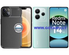 Siege2 dėklas nugarėlė Xiaomi Redmi Note 14 5G telefonui juodos spalvos