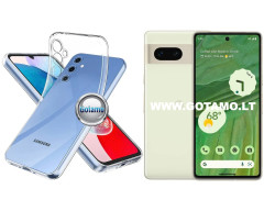 Skin silikoninis dėklas 1MM storio Google Pixel 7 telefonui
