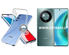 Skin silikoninis dėklas 1MM storio Honor Magic 6 Lite, Honor X9b, Honor X50 telefonams