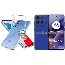 Skin silikoninis dėklas 1MM storio Motorola Moto G56 telefonui