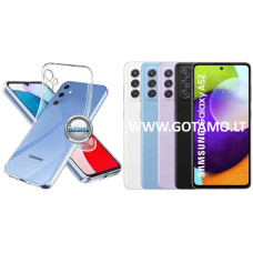 Samsung Galaxy A52, A52 5G, A52s 5G dėklai ir apsauginiai stiklai - Skin silikoninis dėklas 1MM storio Samsung Galaxy A52, Samsung Galaxy A52 5G, Samsung Galaxy A52s 5G telefonams