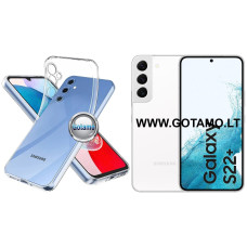 Skin silikoninis dėklas 1MM storio Samsung Galaxy S22 Plus 5G telefonui