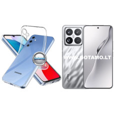 Skin silikoninis dėklas 1MM storio Xiaomi 15 Pro telefonui
