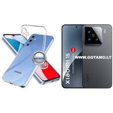 Xiaomi 15 dėklai ir apsauginiai stiklai - Skin silikoninis dėklas 1MM storio Xiaomi 15 telefonui