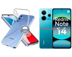 Skin silikoninis dėklas 1MM storio Xiaomi Redmi Note 14 4G telefonui