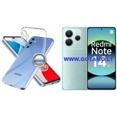 Skin silikoninis dėklas 1MM storio Xiaomi Redmi Note 14 5G telefonui