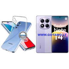 Skin silikoninis dėklas 1MM storio Xiaomi Redmi Note 14 Pro 5G, Xiaomi Poco X7 telefonams
