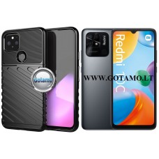 B-2Safe dėklas nugarėlė Xiaomi Redmi 10C, Xiaomi Poco C40 mobiliesiems telefonams juodos spalvos