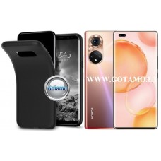 B-matte dėklas nugarėlė Honor 50 Pro mobiliajam telefonui juodos spalvos