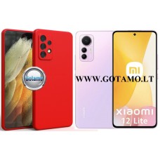 B-matte Pro dėklas nugarėlė Xiaomi 12 Lite mobiliajam telefonui raudonos spalvos Vilnius | Kaunas | Palanga