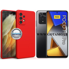B-matte Pro dėklas nugarėlė Xiaomi Poco M4 Pro mobiliajam telefonui raudonos spalvos Kaunas | Vilnius | Telšiai