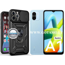 Xiaomi Redmi A1, Xiaomi Redmi A2 dėklai ir apsauginiai stiklai - B-Ultra dėklas nugarėlė šarvai Xiaomi Redmi A1, Xiaomi Redmi A2 telefonams juodos spalvos