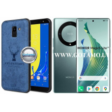Honor Magic 5 Lite, Honor X9a dėklai ir apsauginiai stiklai - Deer dėklas nugarėlė Honor Magic 5 Lite, Honor X9a mobiliesiems telefonams mėlynos spalvos