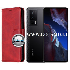 Diary Mate dėklas Xiaomi Poco F5 Pro telefonui tamsiai raudonos spalvos Vilnius | Telšiai | Šiauliai