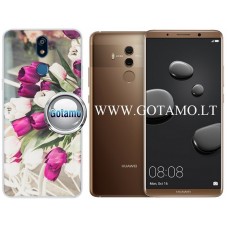 Flower Tulip dėklas nugarėlė Huawei Mate 10 Pro telefonui šviesiai violetinės spalvos Palanga | Klaipėda | Vilnius