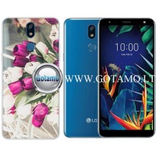 Flower Tulip dėklas nugarėlė LG K40 telefonui šviesiai violetinės spalvos Klaipėda | Kaunas | Vilnius