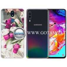 Flower Tulip dėklas nugarėlė Samsung Galaxy A70 telefonui šviesiai violetinės spalvos Šiauliai | Palanga | Telšiai