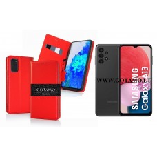 Gotamo Vintage natūralios odos dėklas Samsung Galaxy A13 mobiliajam telefonui raudonos spalvos Palanga | Palanga | Telšiai