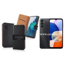Gotamo Vintage natūralios odos dėklas Samsung Galaxy A14, Samsung Galaxy A14 5G mobiliesiems telefonams juodos spalvos Telšiai | Telšiai | Telšiai