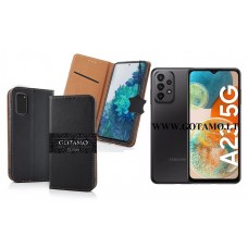 Gotamo Vintage natūralios odos dėklas Samsung Galaxy A23, Samsung Galaxy A23 5G mobiliesiems telefonams juodos spalvos Palanga | Telšiai | Klaipėda