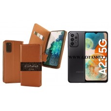 Gotamo Vintage natūralios odos dėklas Samsung Galaxy A23, Samsung Galaxy A23 5G mobiliesiems telefonams rudos spalvos Palanga | Telšiai | Palanga