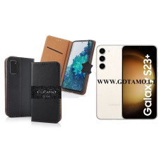 Gotamo Vintage natūralios odos dėklas Samsung Galaxy S23+ (S23 Plus) mobiliajam telefonui juodos spalvos Telšiai | Klaipėda | Klaipėda