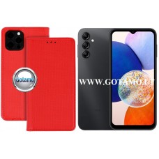 Re-Grid magnetinis dėklas Samsung Galaxy A14, Samsung Galaxy A14 5G telefonams raudonos spalvos Klaipėda | Plungė | Plungė
