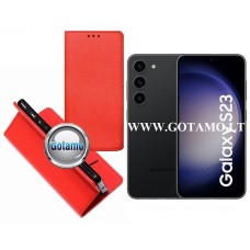 Re-Grid magnetinis dėklas Samsung Galaxy S23 telefonui raudonos spalvos Šiauliai | Telšiai | Palanga