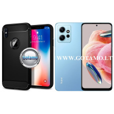 Siege dėklas nugarėlė Xiaomi Redmi Note 12 4G mobiliajam telefonui juodos spalvos Telšiai | Plungė | Klaipėda