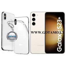 Samsung Galaxy S23+ (23 Plus) dėklai ir apsauginiai stiklai - Skin silikoninis dėklas 1MM storio Samsung Galaxy S23+ (S23 Plus) telefonui