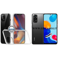 Skin silikoninis dėklas 2MM storio Xiaomi Redmi Note 11, Xiaomi Redmi Note 11S telefonams Plungė | Klaipėda | Kaunas