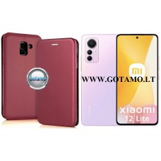 V-Slim magnetinis dėklas Xiaomi 12 Lite telefonui tamsiai raudonos (bordo) spalvos Palanga | Palanga | Palanga