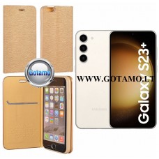 Vennus Diary magnetinis dėklas Samsung Galaxy S23+ (S23 Plus) telefonui aukso spalvos Klaipėda | Telšiai | Kaunas