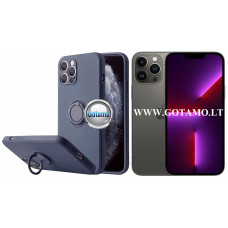 Apple iPhone 13 Pro Max dėklai ir apsauginiai stiklai - B-Hold dėklas nugarėlė Apple iPhone 13 Pro Max mobiliajam telefonui tamsiai mėlynos spalvos
