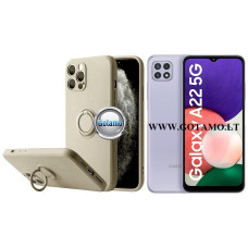 B-Hold dėklas nugarėlė Samsung Galaxy A22 5G mobiliajam telefonui šviesiai rudos spalvos