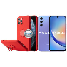 B-Hold dėklas nugarėlė Samsung Galaxy A34 mobiliajam telefonui raudonos spalvos