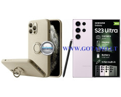 B-Hold Plus dėklas nugarėlė Samsung Galaxy S23 Ultra telefonui šviesiai rudos spalvos
