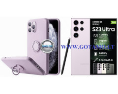 B-Hold Plus dėklas nugarėlė Samsung Galaxy S23 Ultra telefonui violetinės (levandų) spalvos