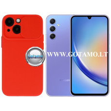 B-Private dėklas nugarėlė Samsung Galaxy A34 mobiliajam telefonui raudonos spalvos